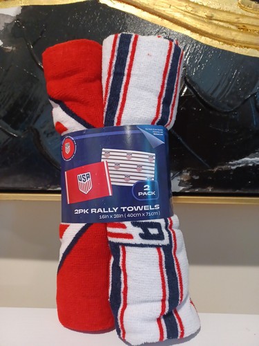 USA Soccer Officially Licensed 2PK Rally Towels 16in x 28in