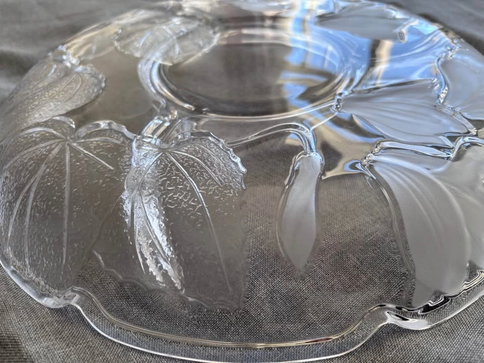 Frosted Glass Floral dip Platter - photo 4