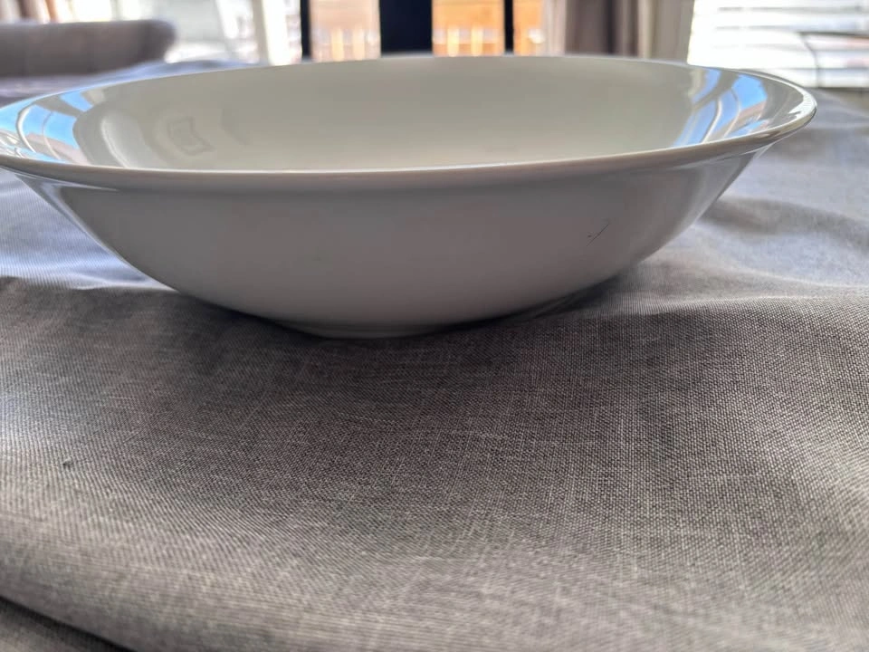 White Ceramic Serving Bowl - photo 2