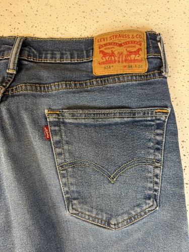 Levi's 514 Straight Fit Jeans Mens 34x34 Medium Wash - photo 5