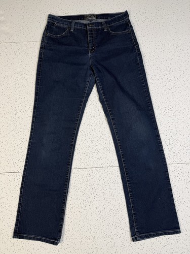 Lois Denim Women's Stretch Straight Leg Dark Wash Blue Jeans