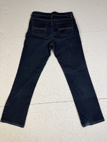 Lois Denim Women's Stretch Straight Leg Dark Wash Blue Jeans - photo 2
