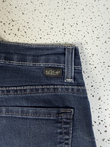 Lois Denim Women's Stretch Straight Leg Dark Wash Blue Jeans - photo 4