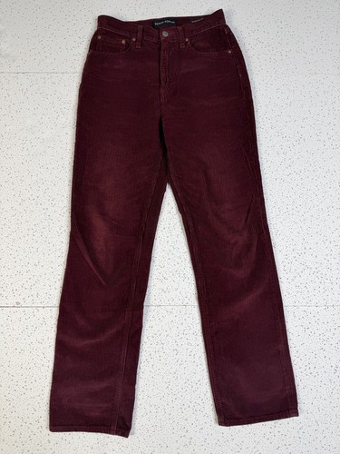 Denim Forum The Joni High Rise Loose 30L Corduroy Pants 25