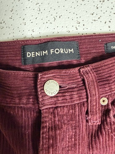 Denim Forum The Joni High Rise Loose 30L Corduroy Pants 25 - photo 2