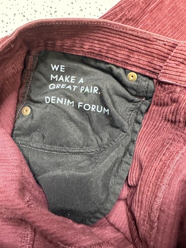 Denim Forum The Joni High Rise Loose 30L Corduroy Pants 25 - photo 4