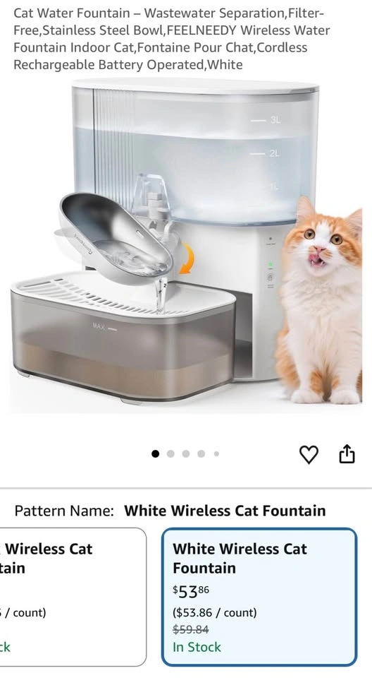 Feelneedy Cat or toy dog fountain - photo 2