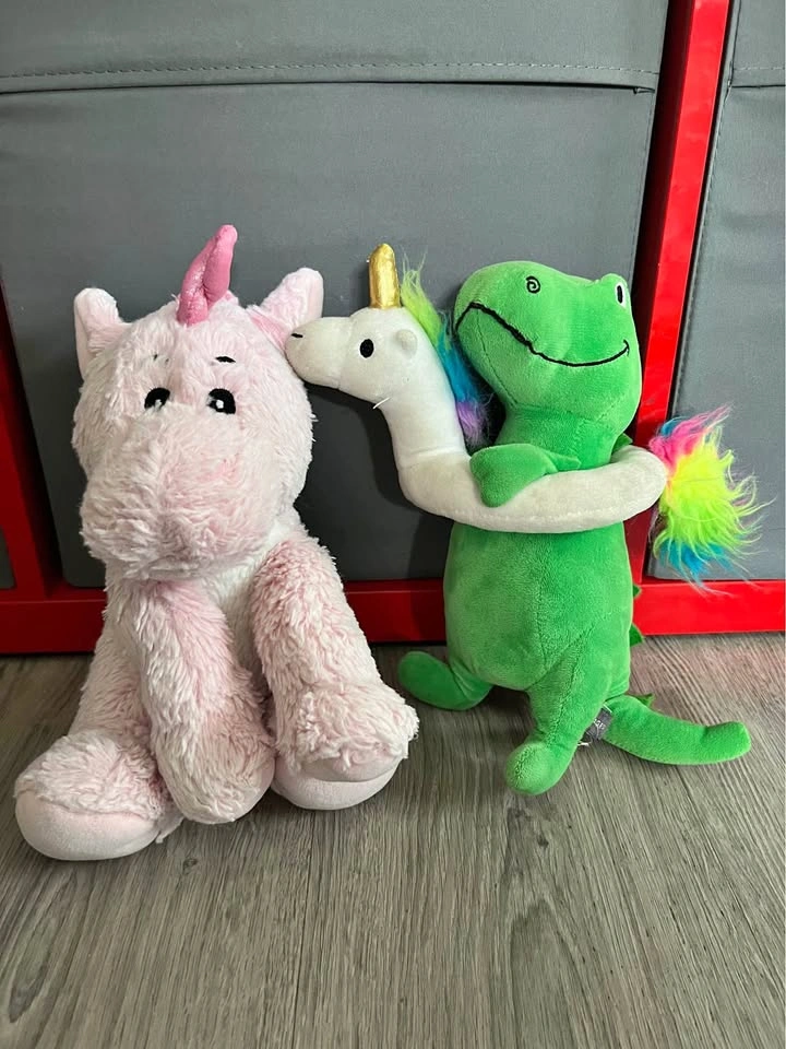 Dog toys Unicorn and T-Rex with Unicorn Floatie