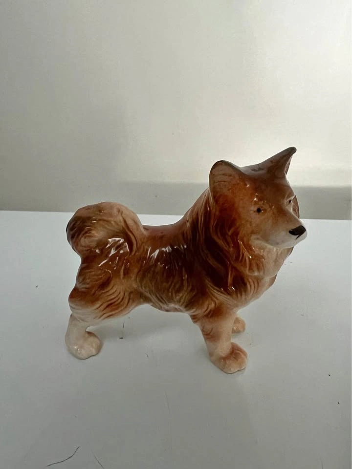 Spitz Dog Figurine