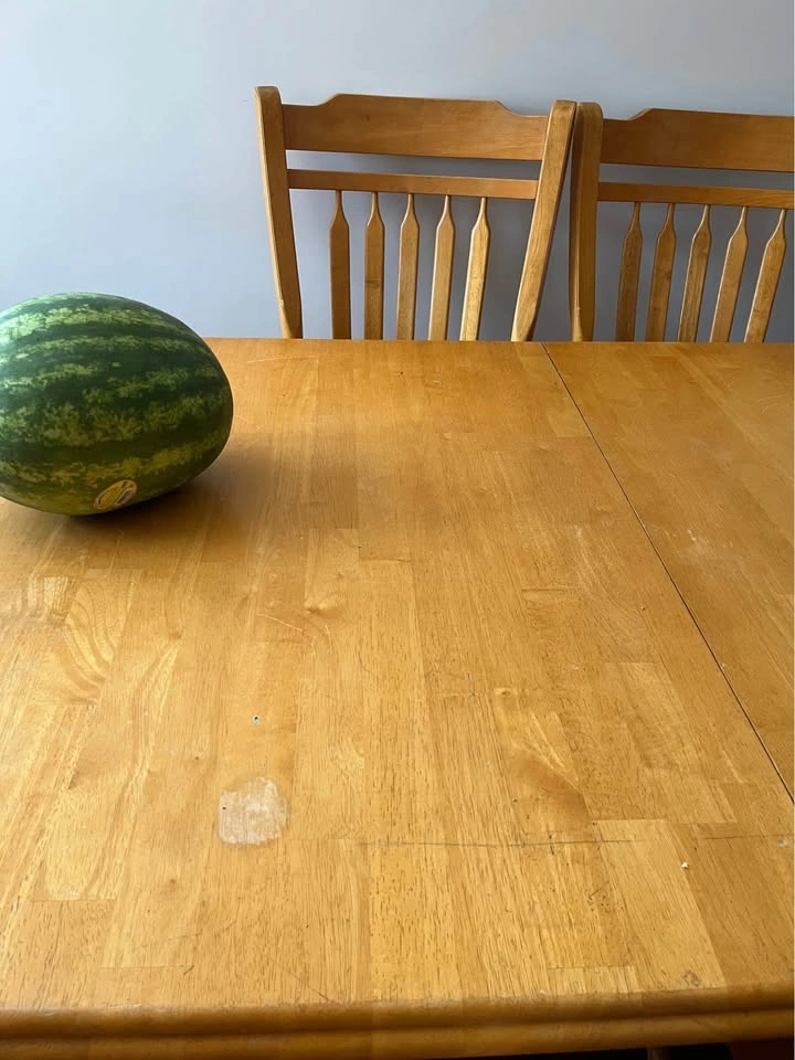 Solid Oak Dining Table (watermelon not included) - photo 4