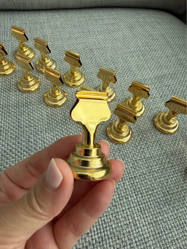 Gold Table and Place Card Holders