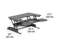 Varidesk Pro Plus 36 - 2 tier standing desk - photo 3