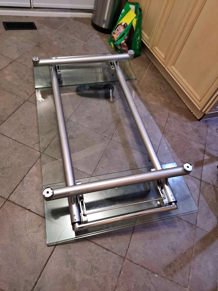 Glass Table with Extension