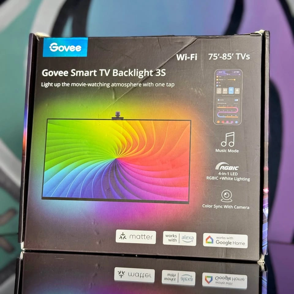 Govee Smart TV Backlight 3S RGBIC LED Lights – 75”-85” TVs