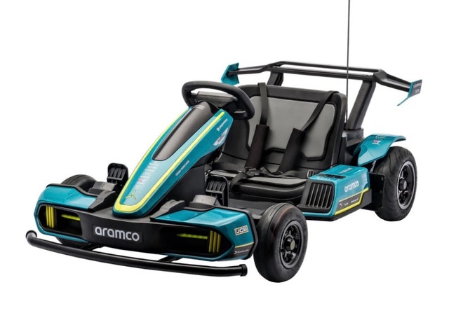 Aston Martin Aramco Boss F1 Ride-On Electric Go-Kart Racing Car