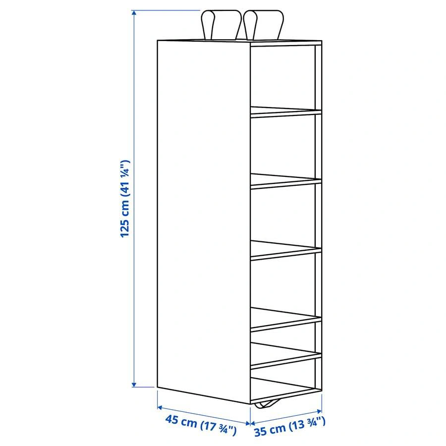 Ikea Hanging Closet Clothing Organizer – 6 Shelves - photo 5