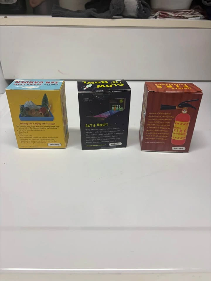 BNIB 3-Piece Mini Gift Bundle – Bob Ross Zen Garden, Glow Bowlin - photo 2