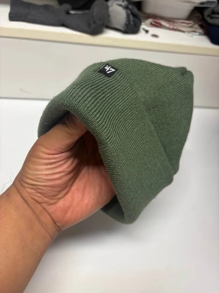 New York Yankees '47 Cuffed Knit Beanie – Olive Green - photo 4