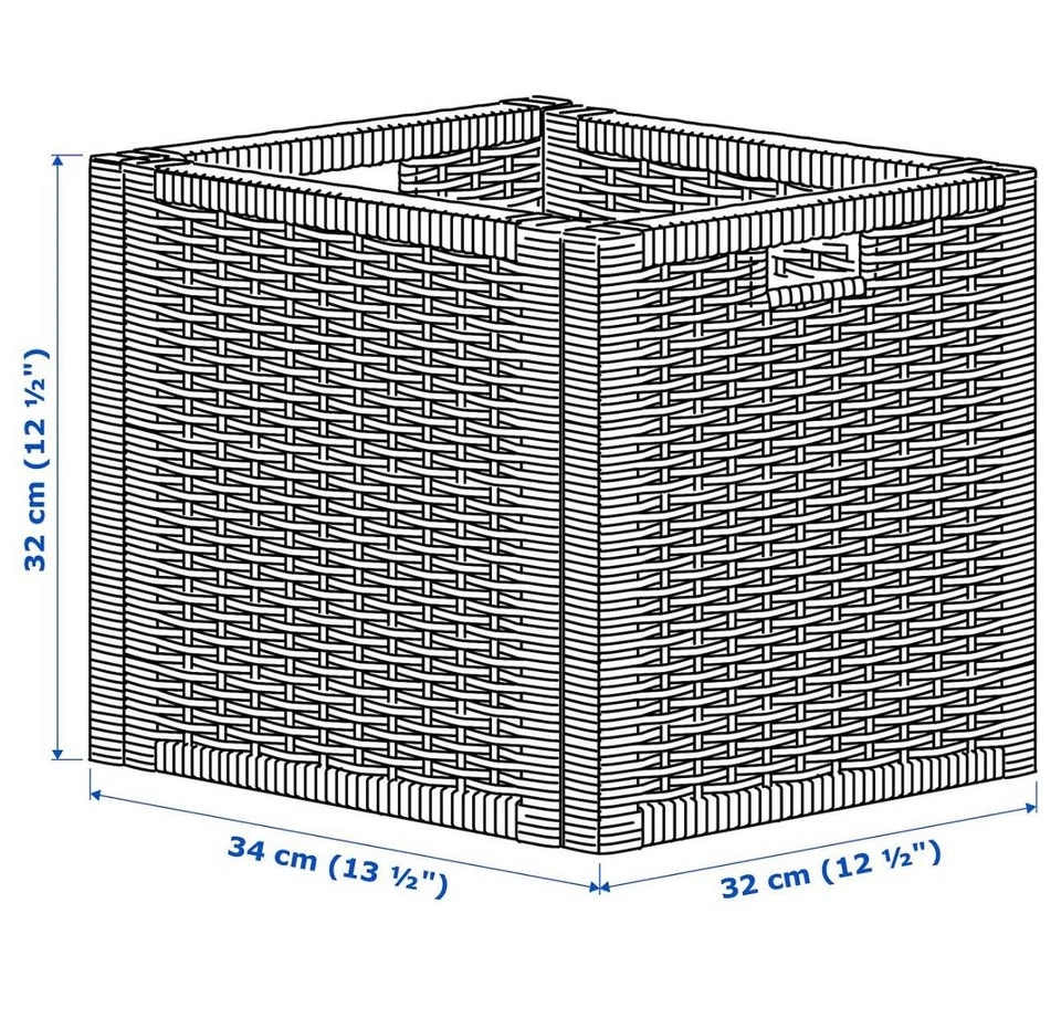 Gray storage basket - photo 2