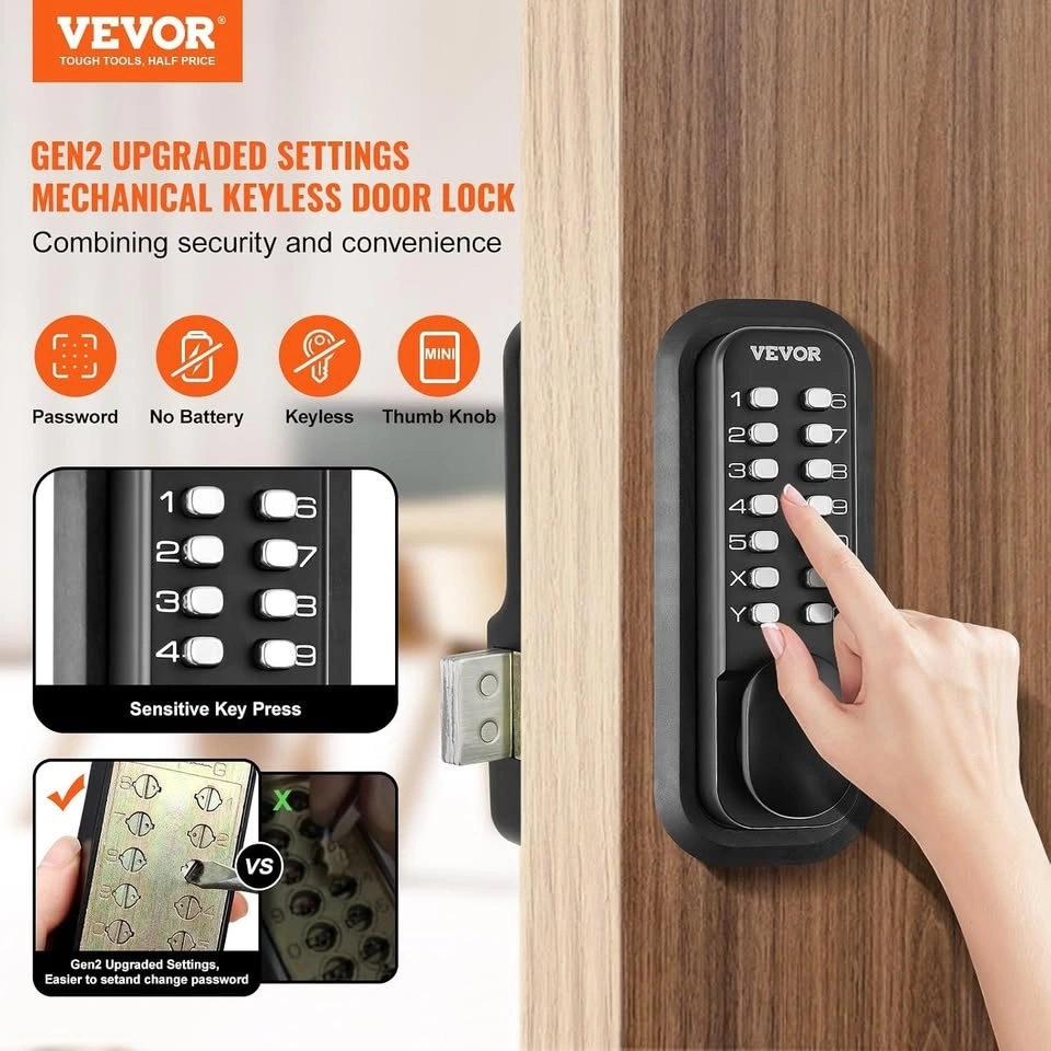 NO BATTERY - Keyless Entry Door Lock - photo 4