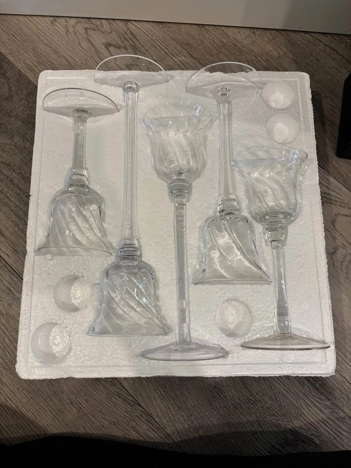 Glass votive holder set - photo 3