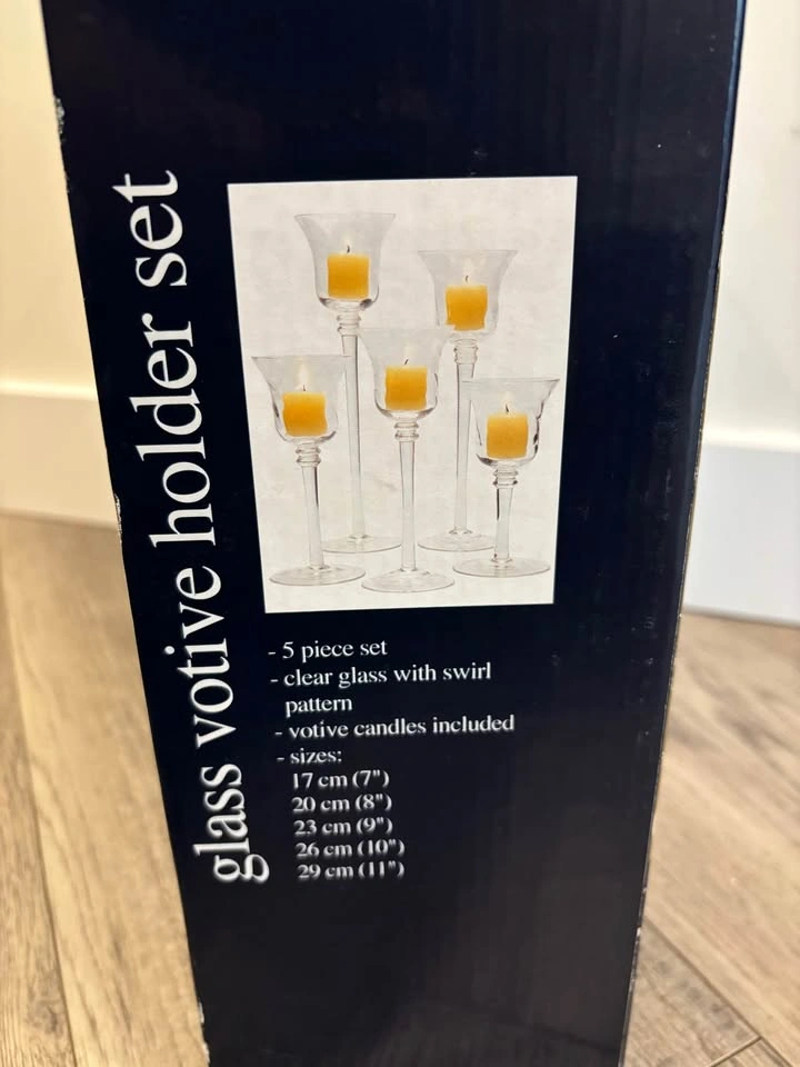 Glass votive holder set - photo 4