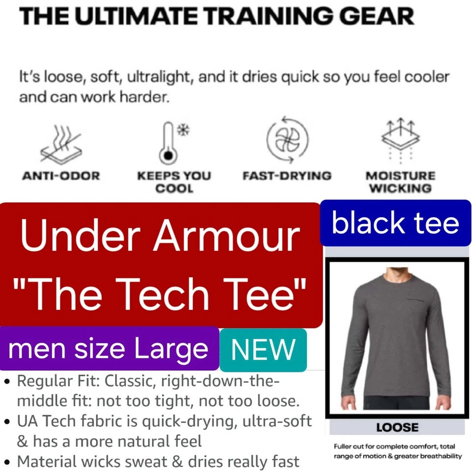 Under Armour Men Tee NEW - size L tech tee - photo 4