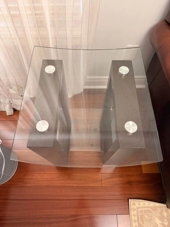 Glass Top Coffee Table and End Table Set - photo 5