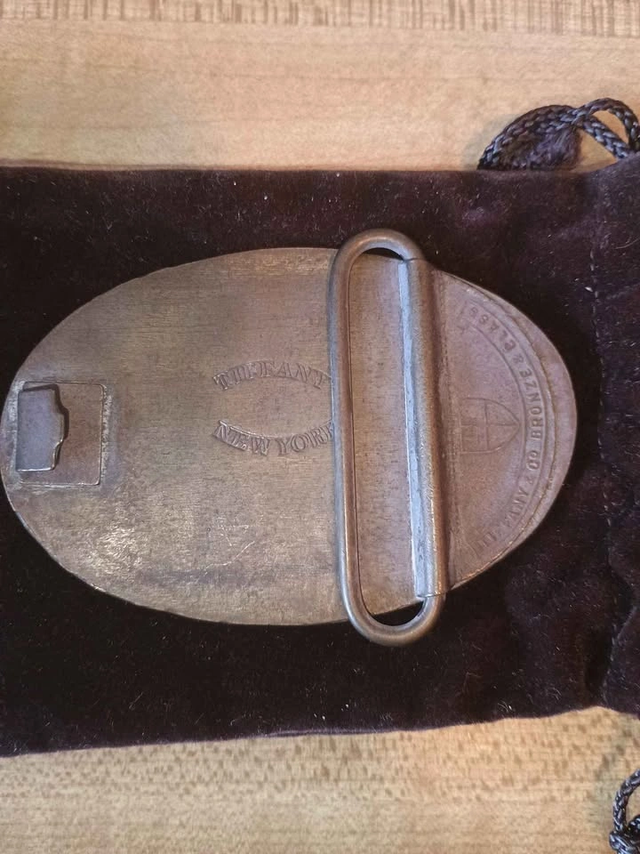 Vintage RCA Belt Buckle Signed Tiffany & Co Nipper - photo 2