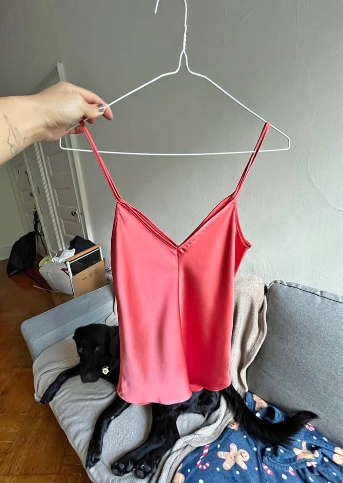 Small Satin Pink Cami Top