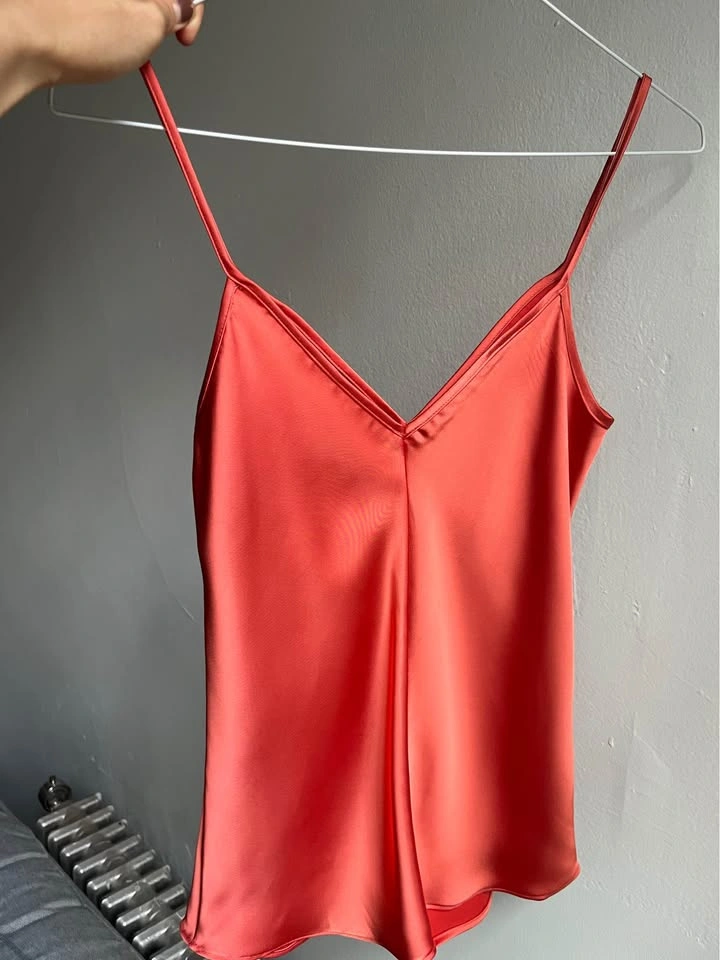 Small Satin Pink Cami Top - photo 2