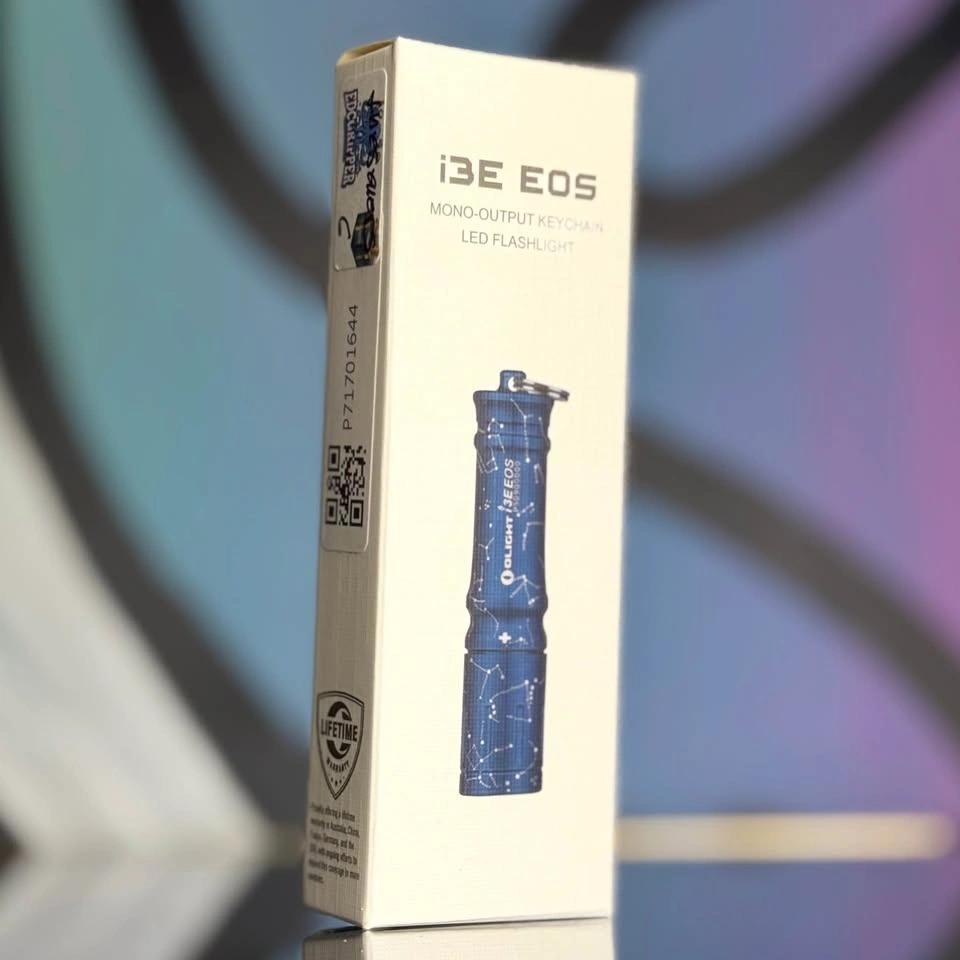 Olight i3E EOS Astral Cobalt Keychain Flashlight – Brand New