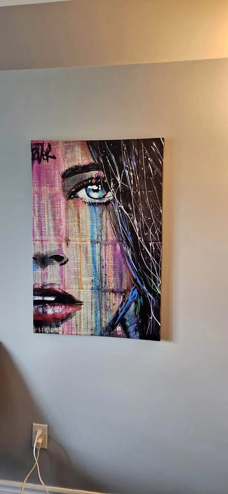 Loui Jover “Fahrenheit” Large Canvas Wall Art – 24” x 36”