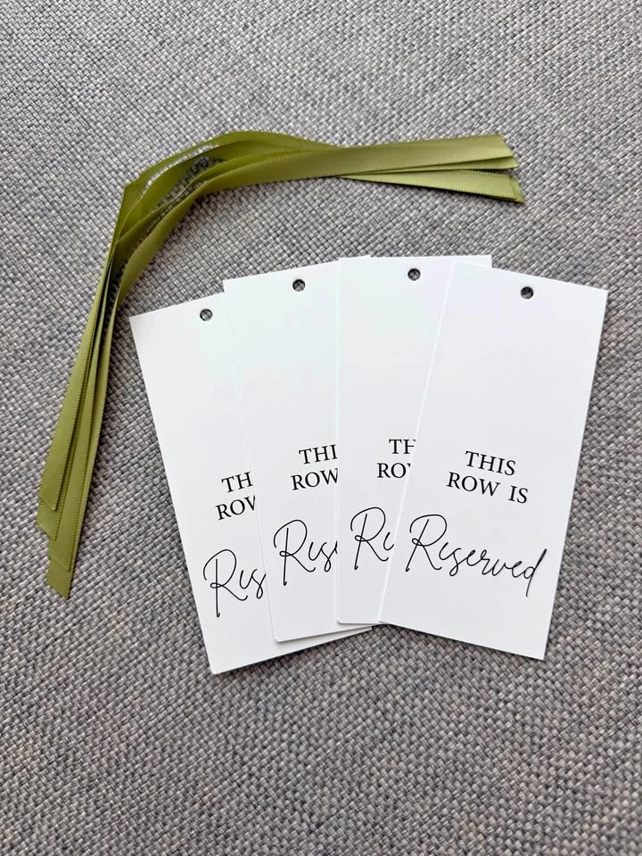 Reserved Seating Signs
