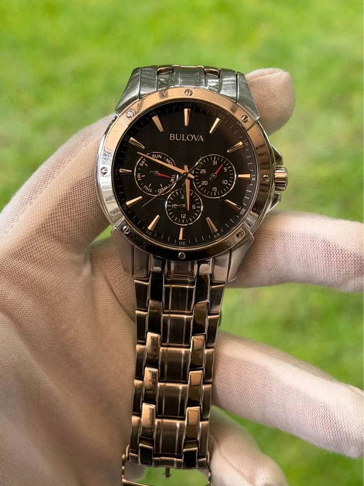 Bulova Men’s Chronograph – Black Dial & Stainless Steel - photo 3