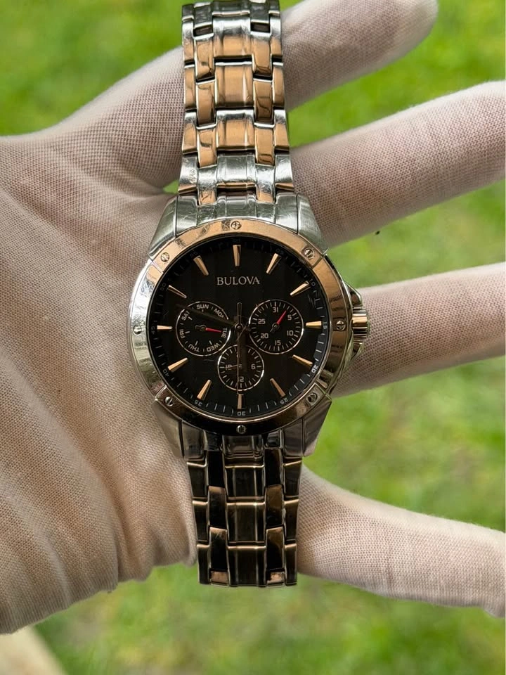Bulova Men’s Chronograph – Black Dial & Stainless Steel - photo 4