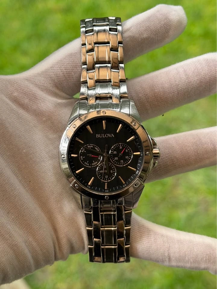 Bulova Men’s Chronograph – Black Dial & Stainless Steel - photo 5