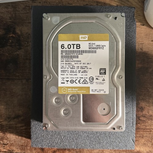Western Digital WD Gold 6TB 7200RPM SATA 3.5" HDD WD6002FRYZ