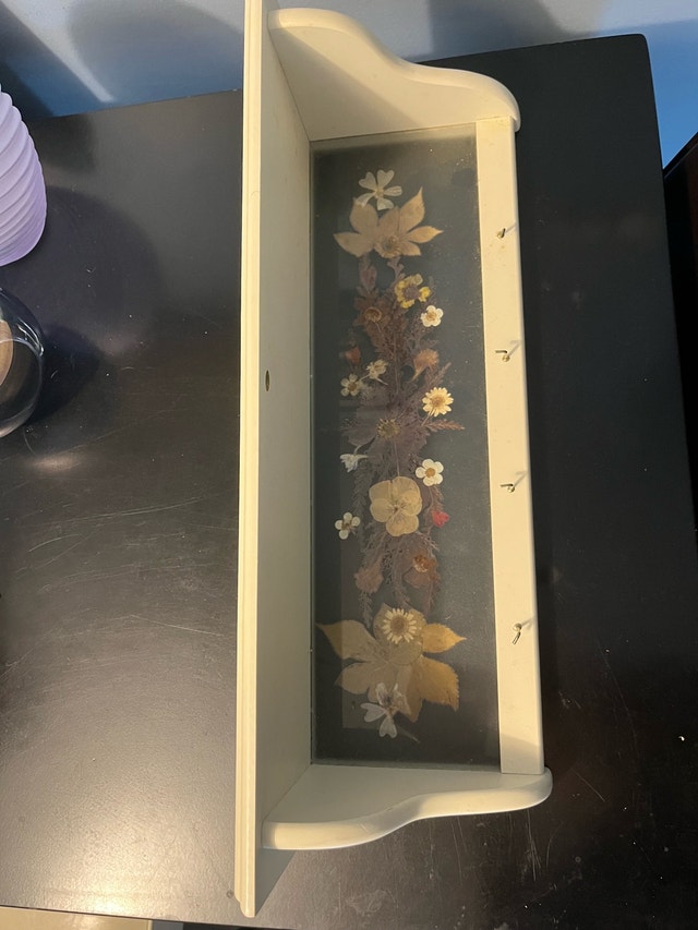 Wall Shelf With Dried Flowers