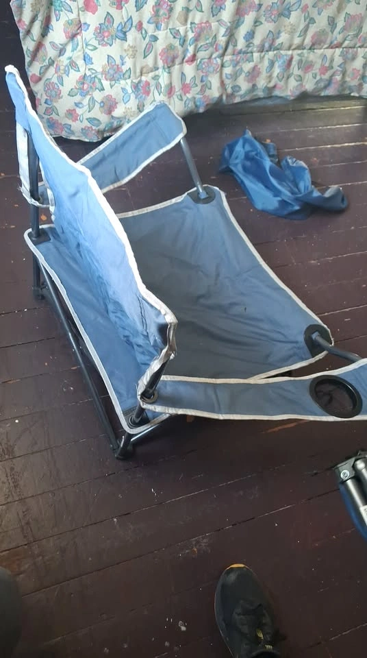 Blue Folding Camping Chair - photo 4
