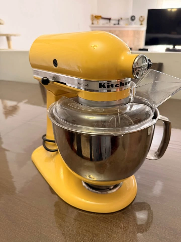 Yellow KitchenAid Stand Mixer with Slicer/Shredder Attachment - photo 2