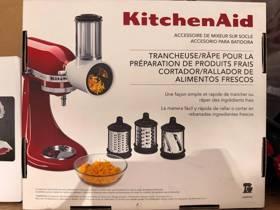 Yellow KitchenAid Stand Mixer with Slicer/Shredder Attachment - photo 4