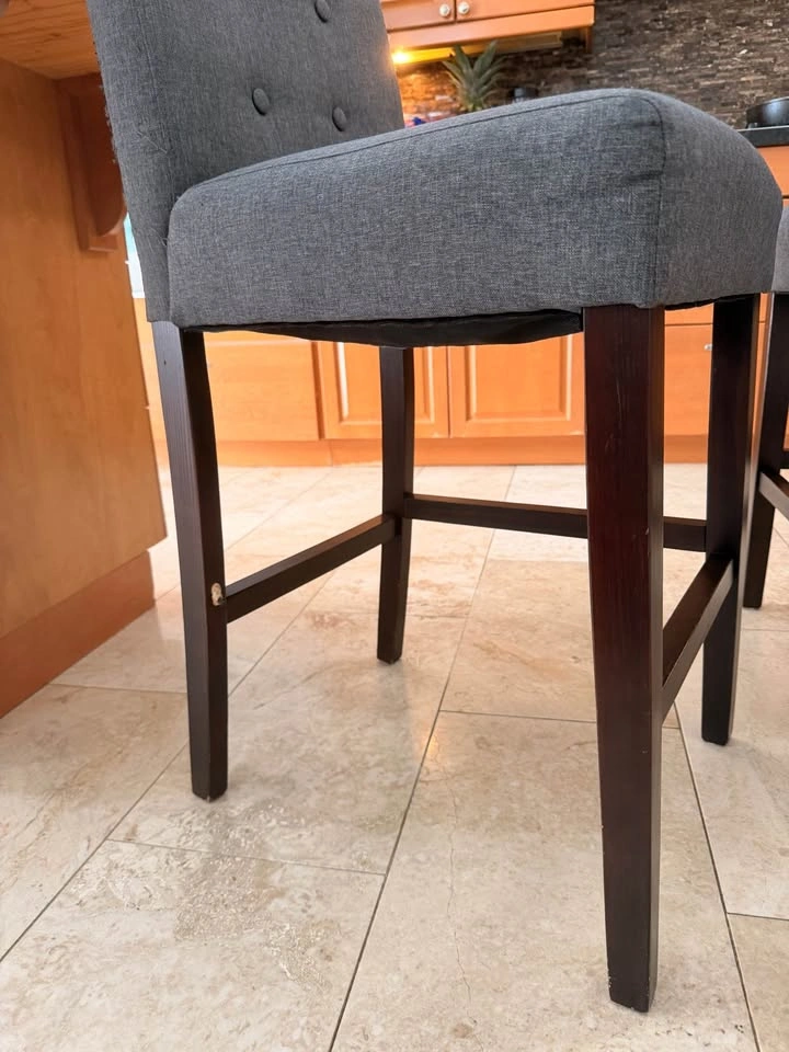 Grey Bar Stools - photo 3