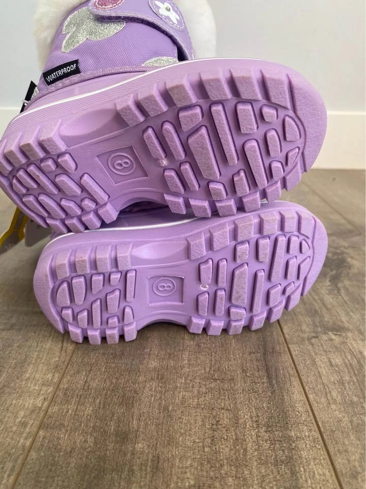 Hot Paws Purple Girls' Winter Boots Size 8T - photo 3