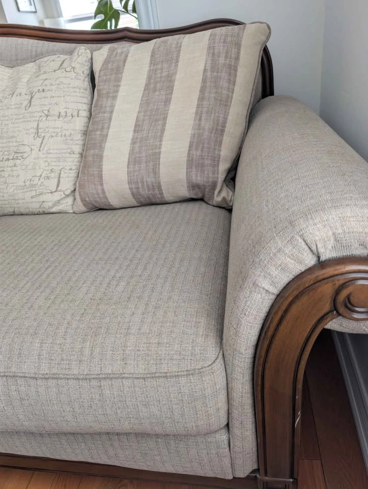Ashley Wooden Sofa with removable cushions and washable covers - photo 5
