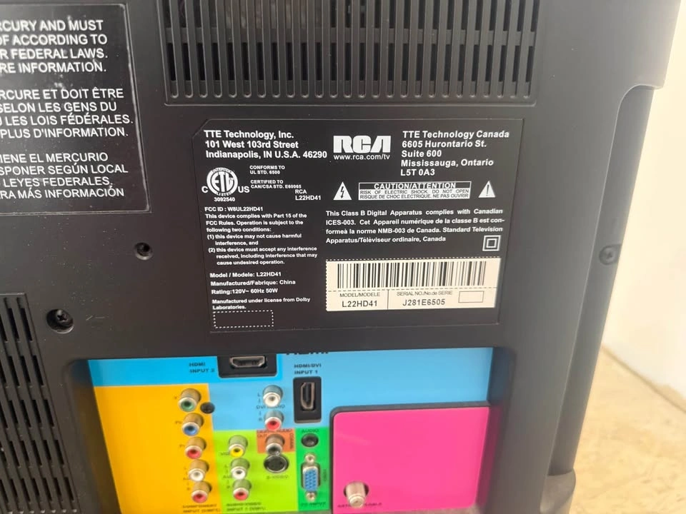 RCA L22HD41 22-inch LCD TV - photo 3