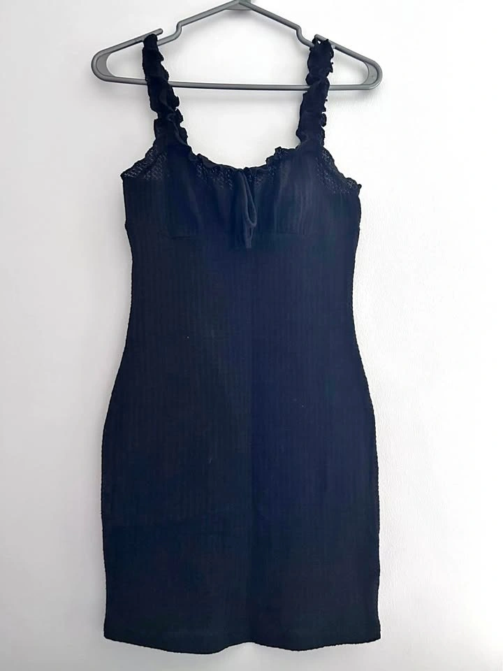 Black mini dress