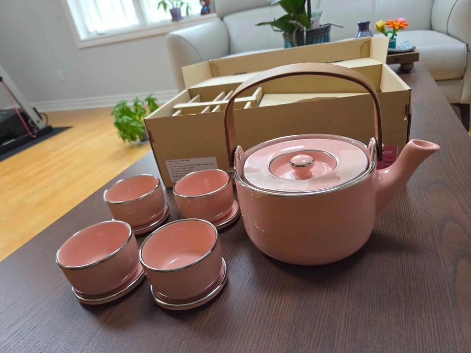 Glory House Pink Ceramic Tea Pot Set - photo 2