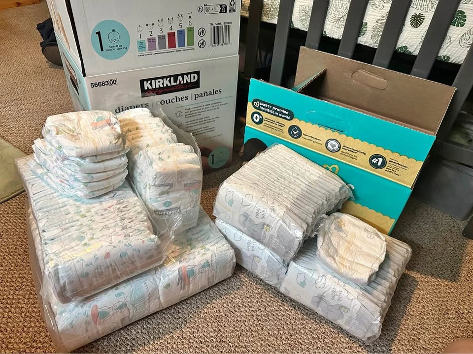 Size 1 Diapers - 201 count