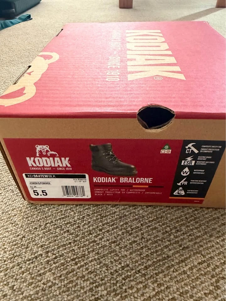 Kodiak Bralorne Women's 6" WP Composite Toe Work Boot - US 5.5 - photo 2